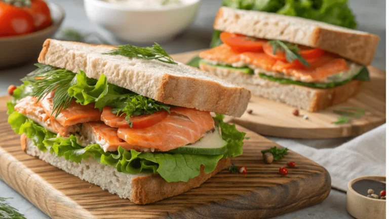 salmon sandwich