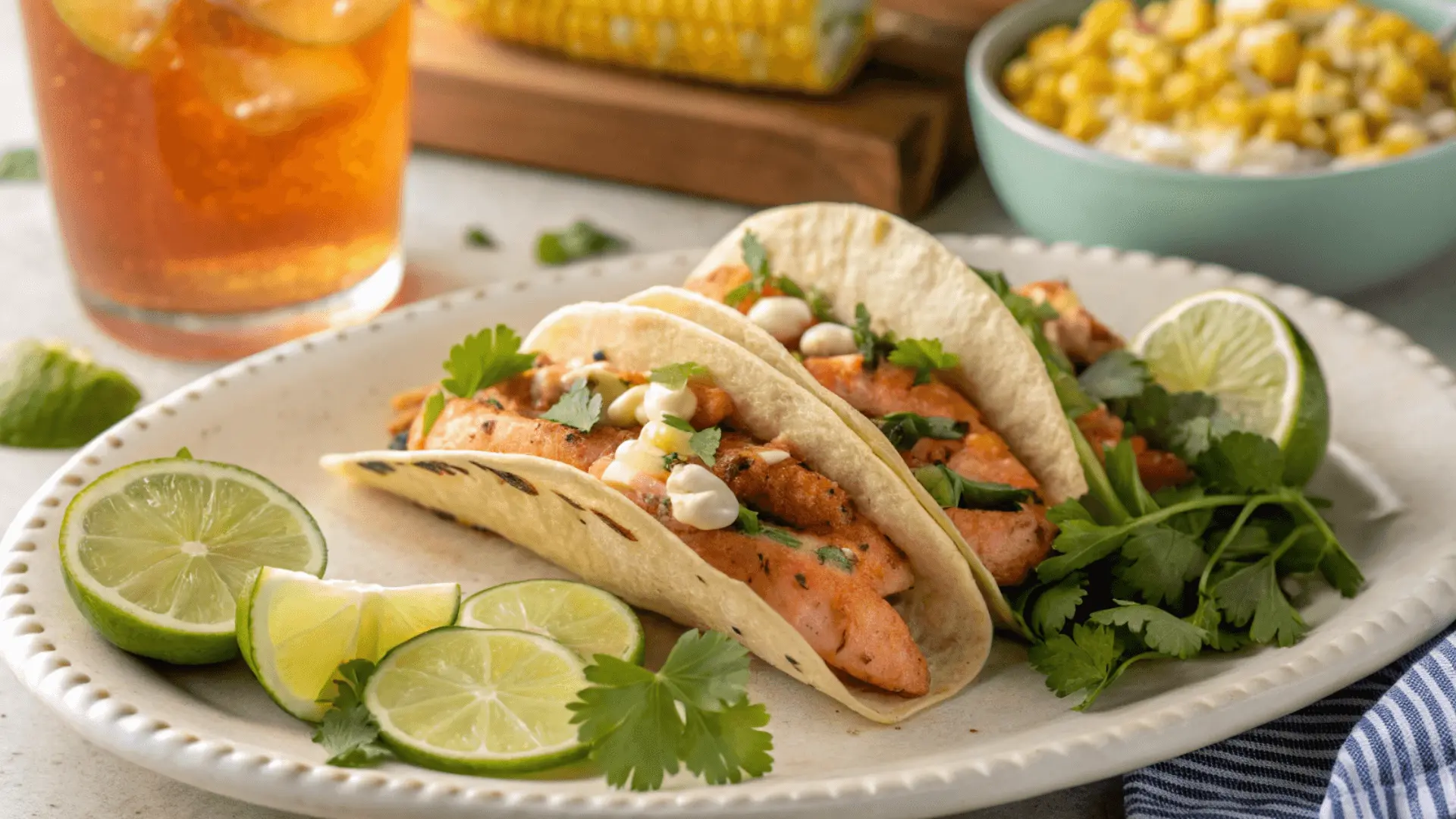salmon tacos